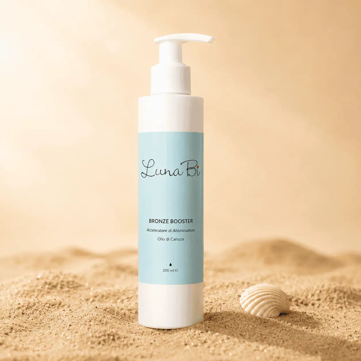 Bronze Booster LunaBì — acceleratore di abbronzatura naturale con Olio di Canapa