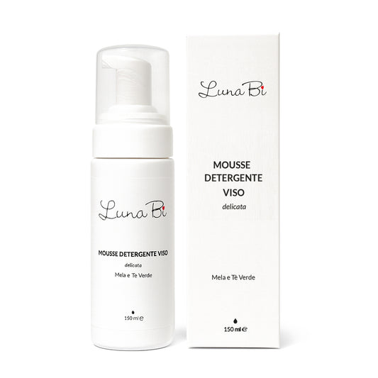 Mousse Detergente Viso Delicata Mela e Tè Verde