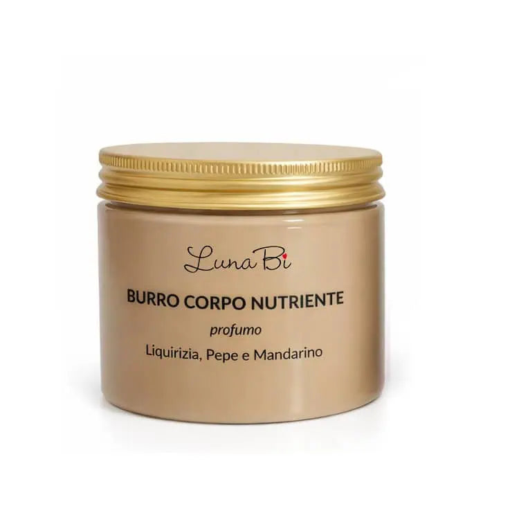 Burro Corpo Nutriente Liquirizia, Pepe e Mandarino